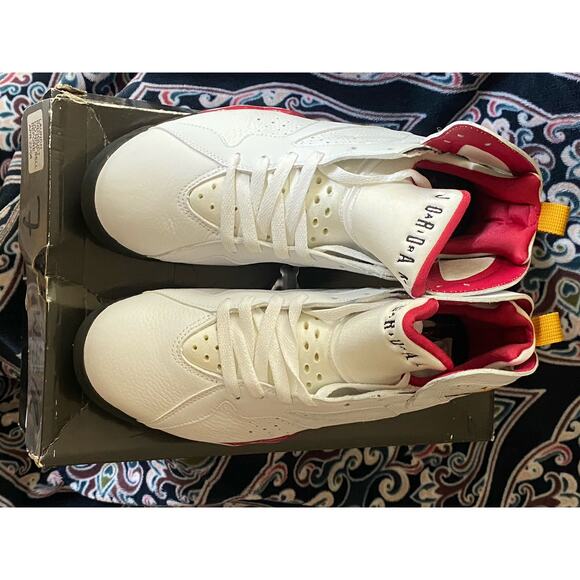 2006 Nike Air Jordan 7 Cardinal m8.5 w10 - Picture 5 of 8